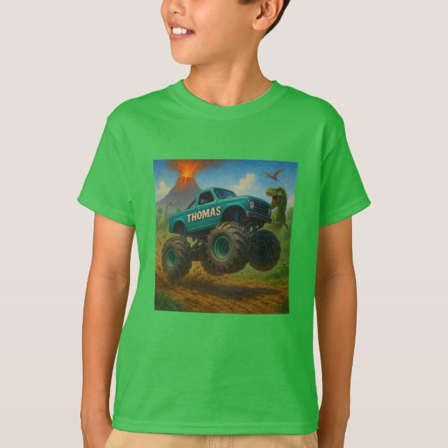 T-shirt camion monstre thomas (Devant)