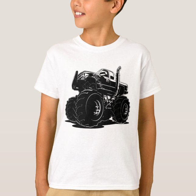 T-shirt Camion monteur de dessin (Devant)