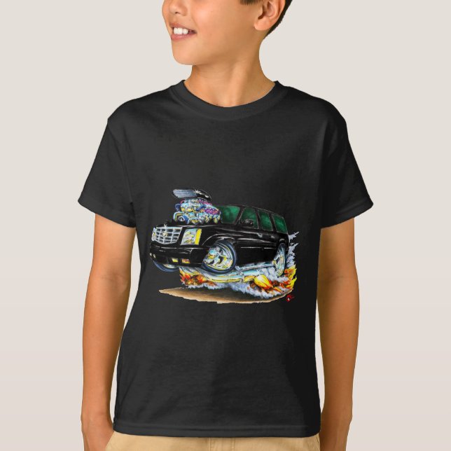 T-shirt Camion noir de Cadillac Escalade (Devant)