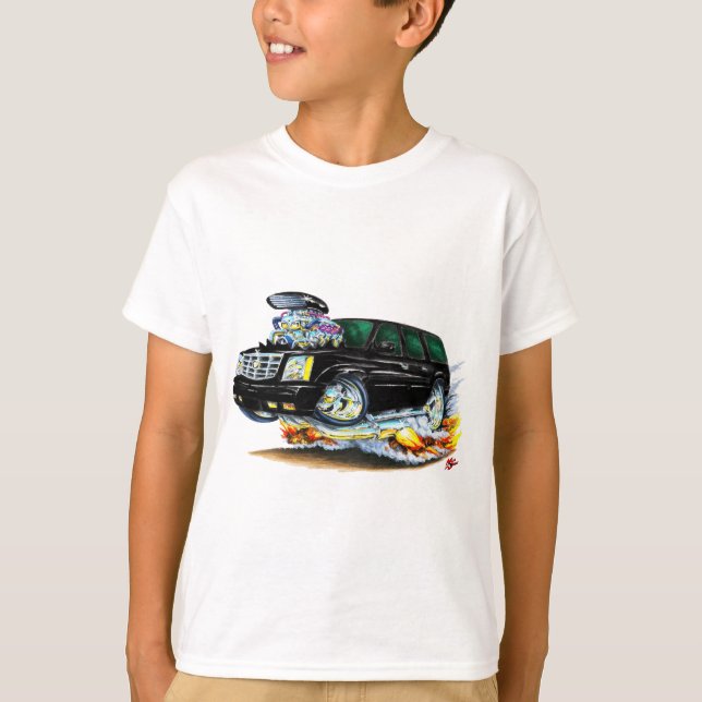 T-shirt Camion noir de Cadillac Escalade (Devant)