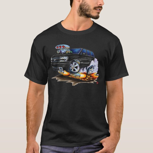 T-shirt Camion noir du pionnier solides solubles (Devant)