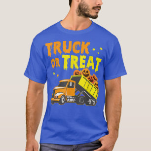 T-shirt Camion Or Treat Pumkin Funny Truck Lover Halloween