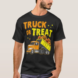 T-shirt Camion Ou Traitement Camion Citrouille Costume Hal