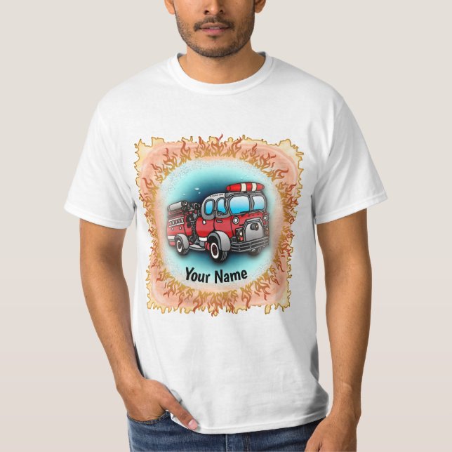 T-shirt Camion petit feu d'eau (Devant)