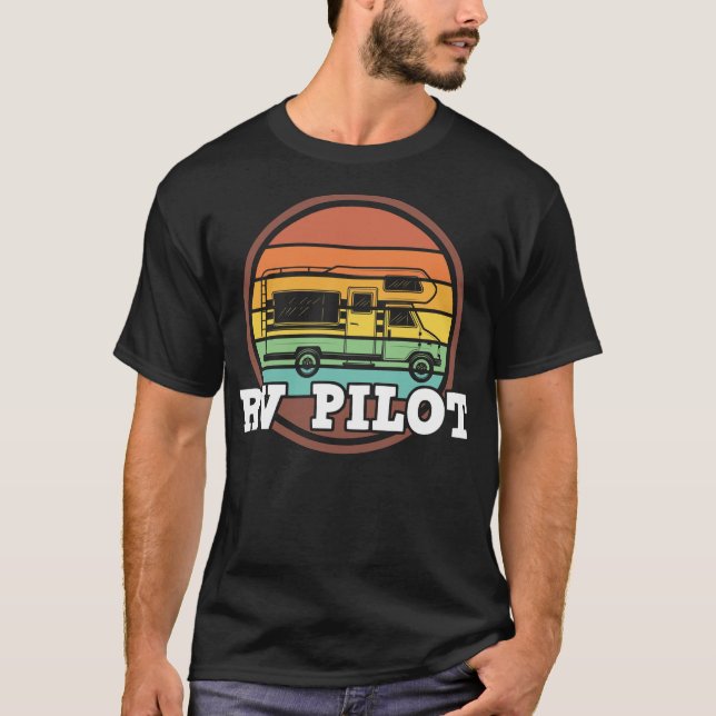T-shirt Camion pilote de loisir de RV Couples conducteurs (Devant)