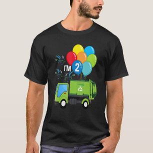 T-shirt Camion-poubelle 2e véhicule d'anniversaire Ballons