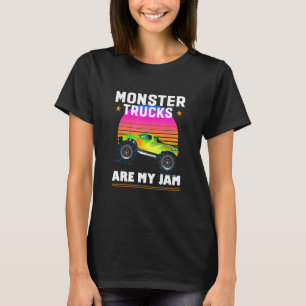 T-shirt Camion Retro Style Monster Les Camions Sont Mon Ja