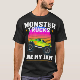 T-shirt Camion Retro Style Monster Les Camions Sont Mon Ja