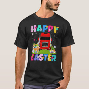 T-shirt Camion Rouge Joyeux Pâques Funny Camion Rouge Pâqu