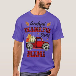 T-shirt Camion Rouge Mimi Merci Grateful Blessé Gif