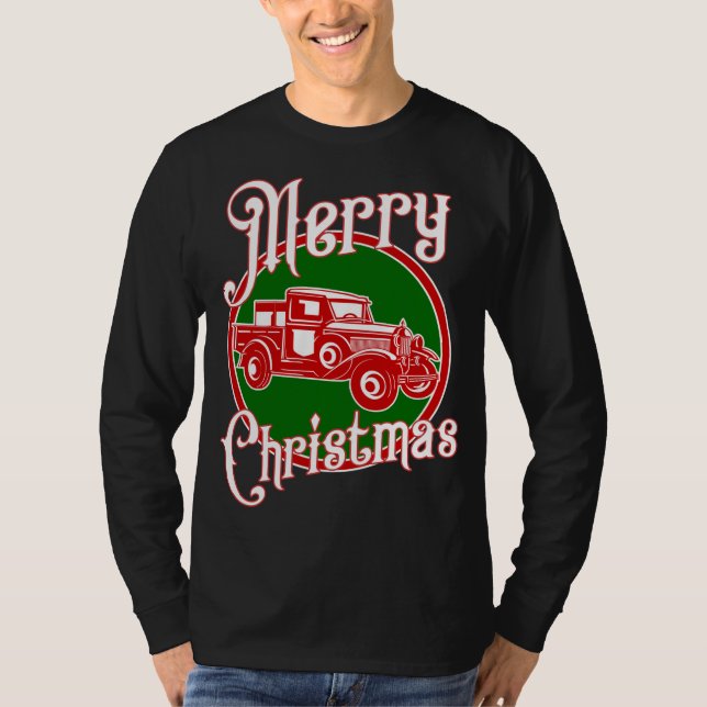 T-shirt Camion rouge vintage (Devant)
