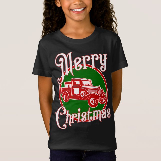 T-Shirt Camion rouge vintage (Devant)