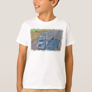 T-shirt Camion routier Camion de transport de marchandises