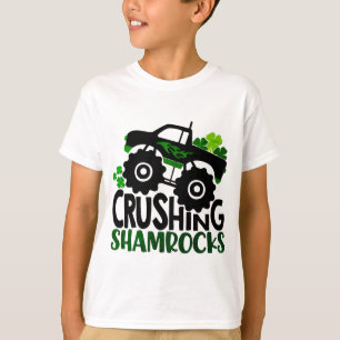 T-shirt Camion Shamrock écrasant Saint Patrick's Day