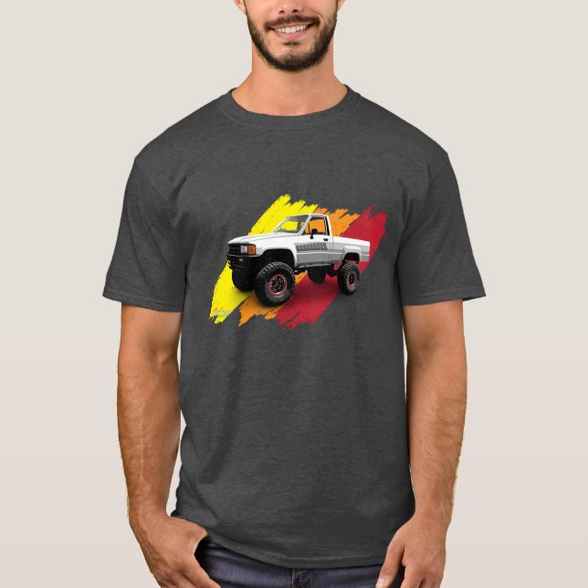T-shirt Camion Toyota Hilux 4x4 1985 (Devant)