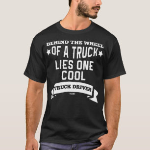 T-shirt Camion transport logistique conducteur route geek 