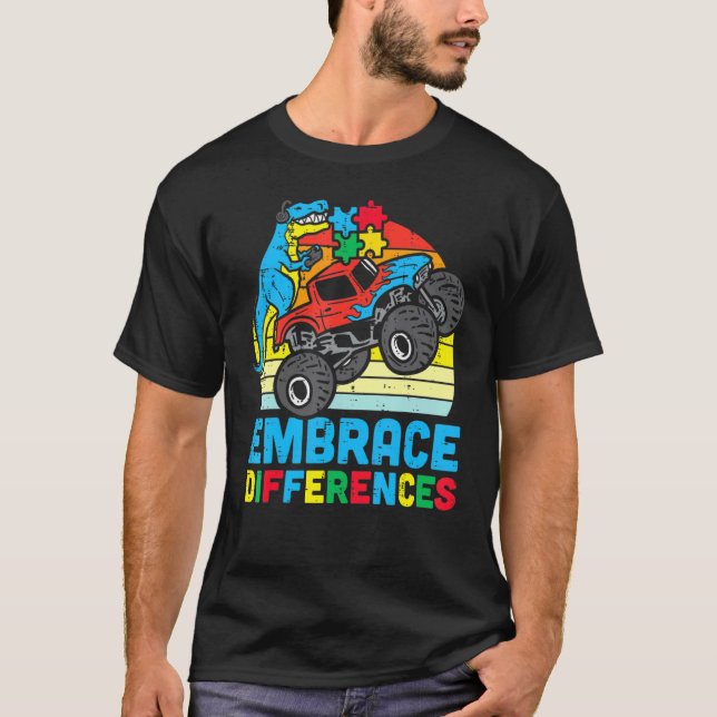 T-shirt Camion Trex Enfants Embrasser les Différences Sens (Devant)