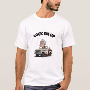 T-shirt Camion vintage Avec Vieux Homme Grumpy