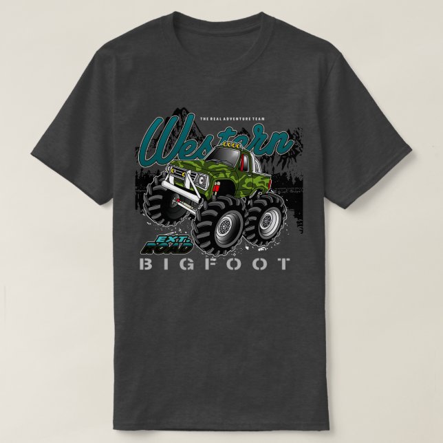 T-shirt Camion Western Monster (Design devant)