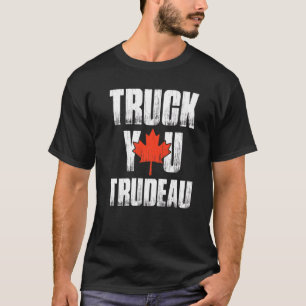 T-shirt Camion You Trudeau Retro Trucker Support Freedom C