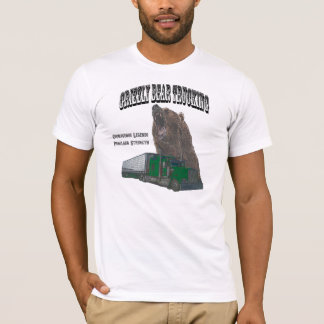 T-shirt Camionnage d'ours gris