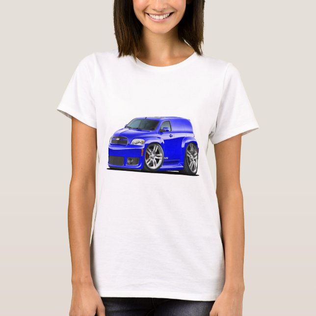 T-shirt Camionnette bleue de Chevy HHR solides solubles (Devant)