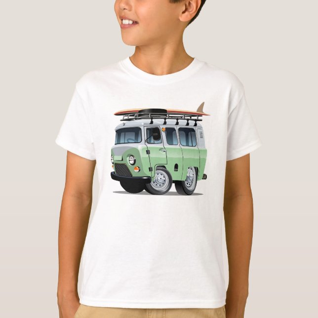 T-shirt Camionnette de dessin animé (Devant)