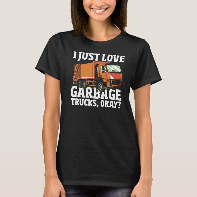 T-shirt Camionnette de pompage Chauffeur d'ordures Collect (Devant)