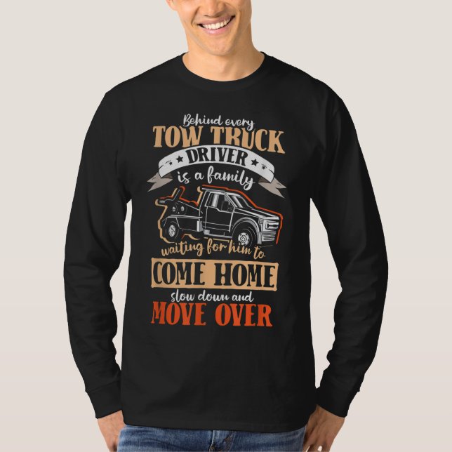 T-shirt Camionnette de remorque familiale camionneur de re (Devant)