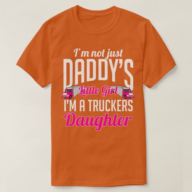 T-shirt Camionnette Fille Chauffeur de camion Fille (Design devant)