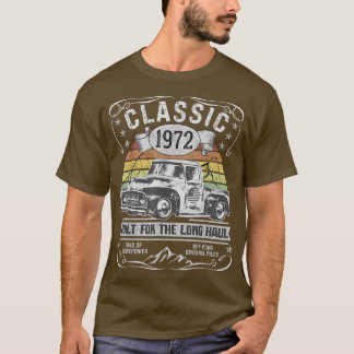 T-shirt Camionnette Hommes Femmes 50e anniversaire Né 1972