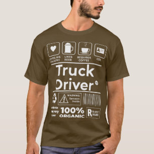 T-shirt Camionnette Pays Camionneur Diesel Freight Truck D