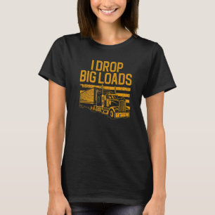 T-shirt Camionnette Pour Homme Femme Semi Chauffeur De Cam
