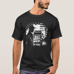 T-shirt camionneur américain Big Rigs Diesel Truck Driver 