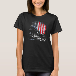 T-shirt camionneur américain Big Rigs Diesel Truck Driver