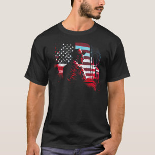 T-shirt camionneur américain Big Rigs Diesel Truck Driver