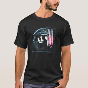 T-shirt camionneur américain Big Rigs Diesel Truck Driver
