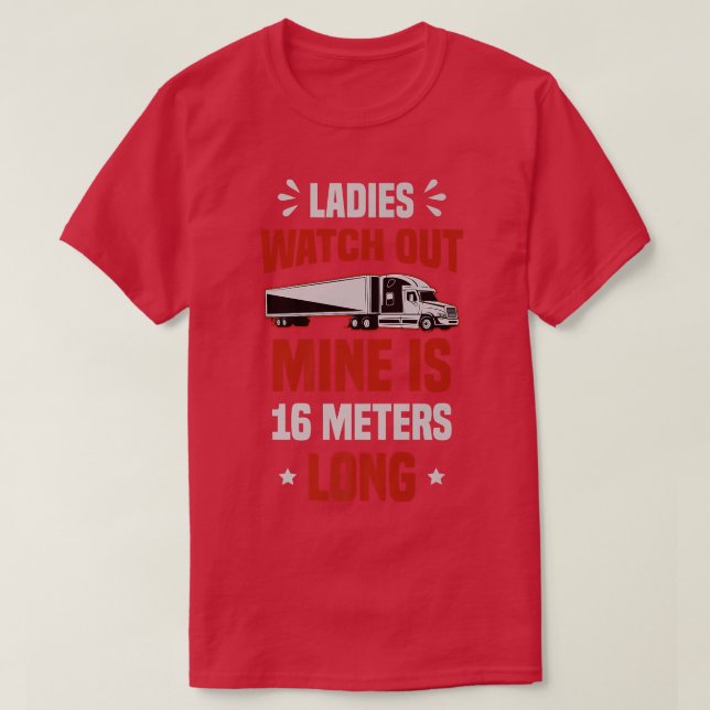 T-shirt Camionneur de camion (Design devant)