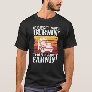 T-shirt Camionneur Diesel Big Rig Semi Trailer Conducteur 