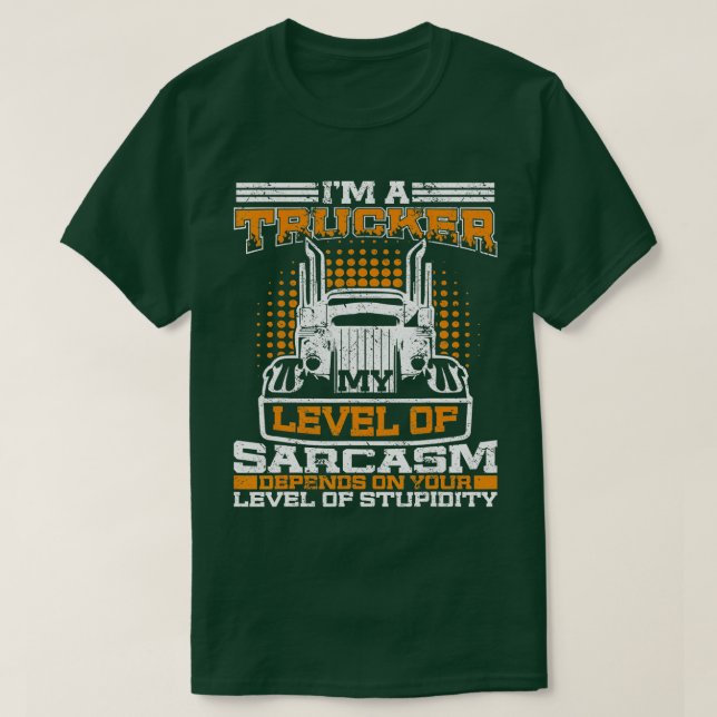 T-shirt Camionneur Funny Big Trucker 1 (Design devant)