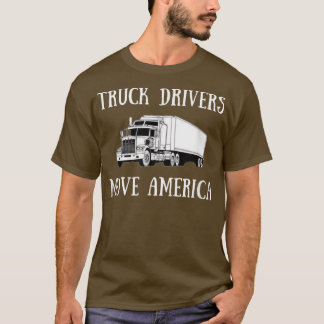 T-shirt Camionneurs Déménager Amérique Camionnage