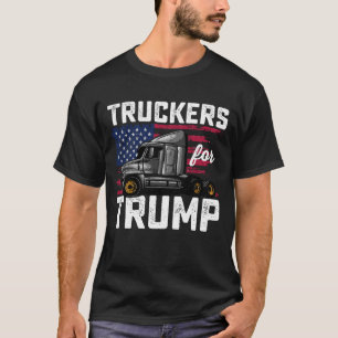 T-shirt Camionneurs Pour Élection Présidentielle Trump Vin