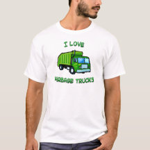 camions à ordures d'amour du vert I