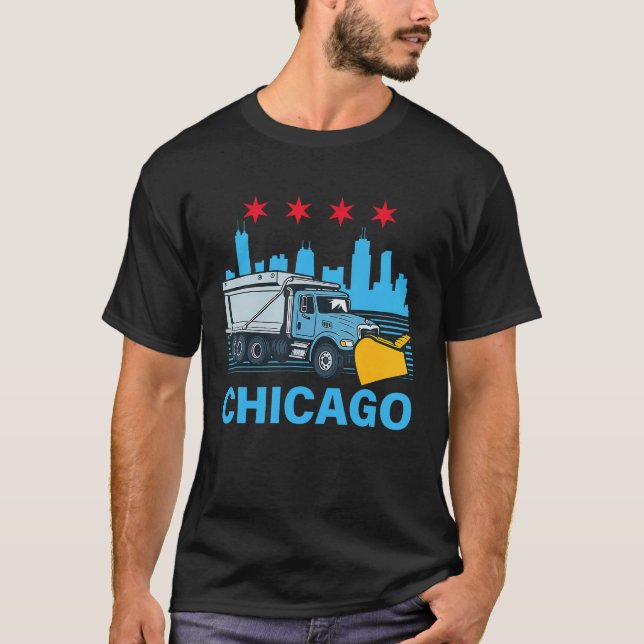 T-shirt Camions de sel de Chicago (Devant)