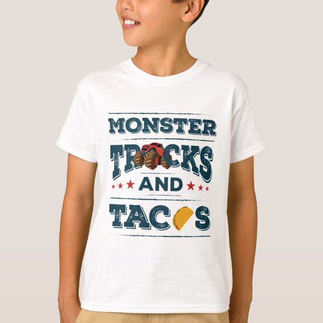 T-shirt Camions Monster et Tacos (Devant)