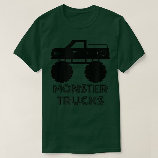 T-shirt Camions Monster Kawaii Truckers Cool Crushing D (Design devant)