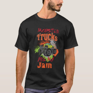 T-shirt Camions Monster Pour Garçons Cadeau Anniversaire P