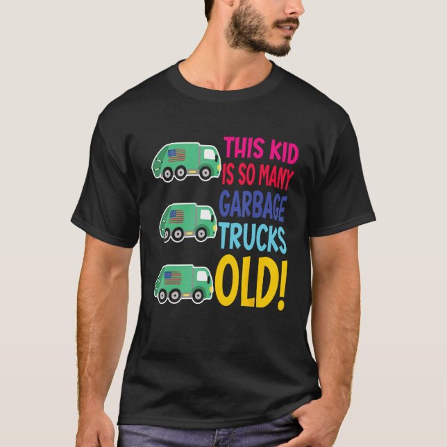 T-shirt Camions-poubelles (Devant)