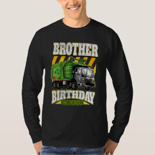 T-shirt Camions-poubelles Brother Birthday Crew