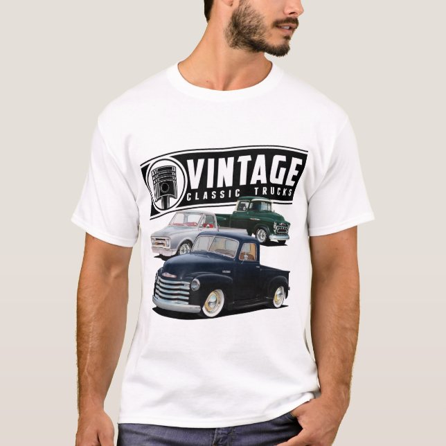 T-shirt Camions Vintages (Devant)